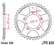 Звезда ведомая JTR829