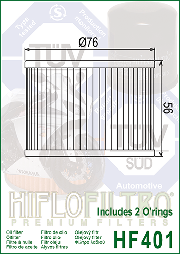 Фильтр масляный Hiflo Filtro HF401