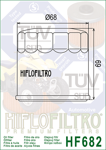 Фильтр масляный Hiflo Filtro HF682