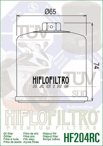 Фильтр масляный Hiflo Filtro HF204RC