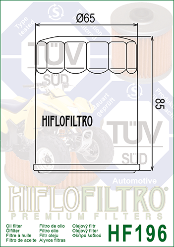 Фильтр масляный Hiflo Filtro HF196