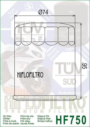 Фильтр масляный Hiflo Filtro HF750