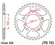Звезда ведомая JTR703