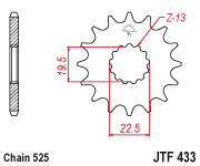Звезда ведущая JTF433