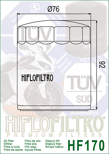 Фильтр масляный Hiflo Filtro HF170B