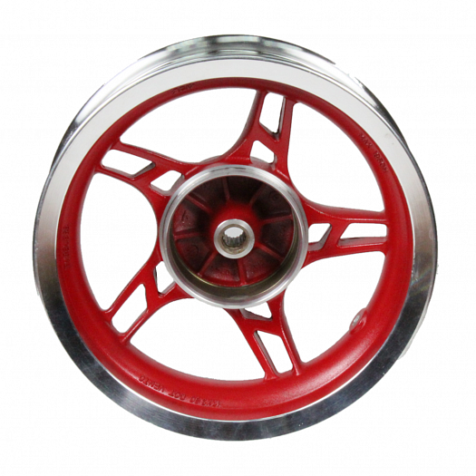 Колесный диск на скутер передний 12х3,5 красный