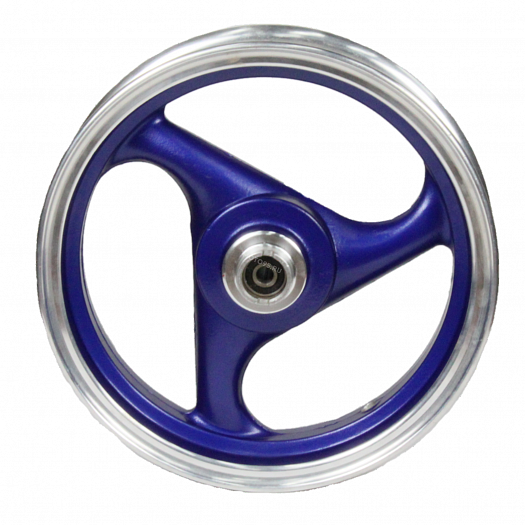 Колесный диск на скутер передний 12х3,5 синий